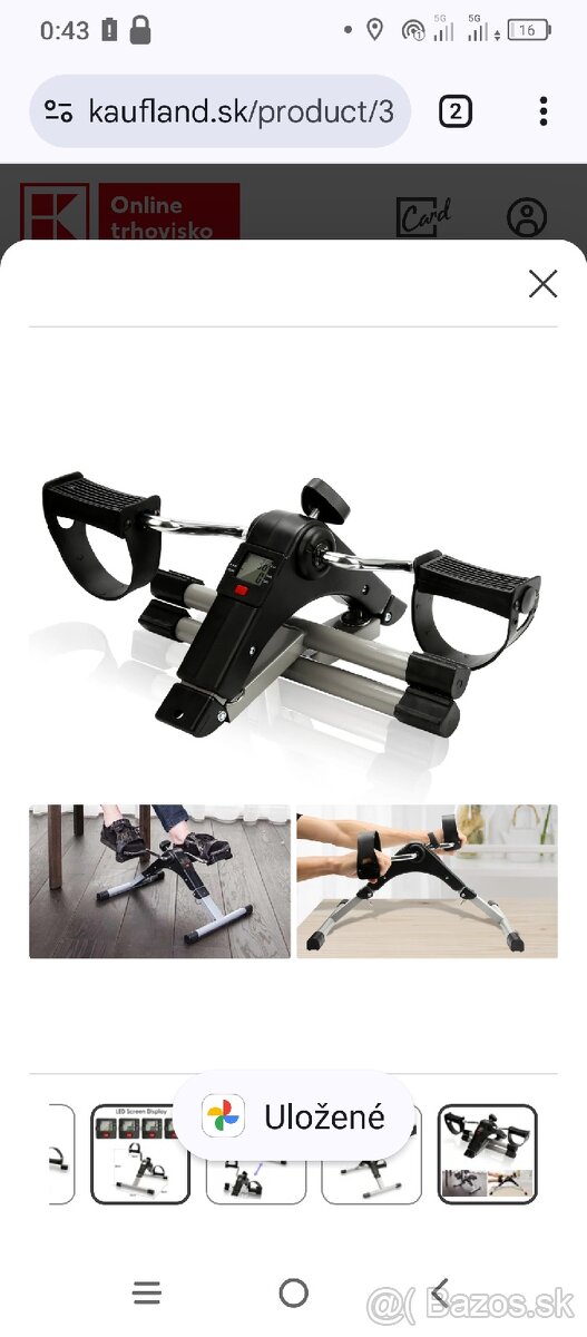 Mini stacionárny bicykel