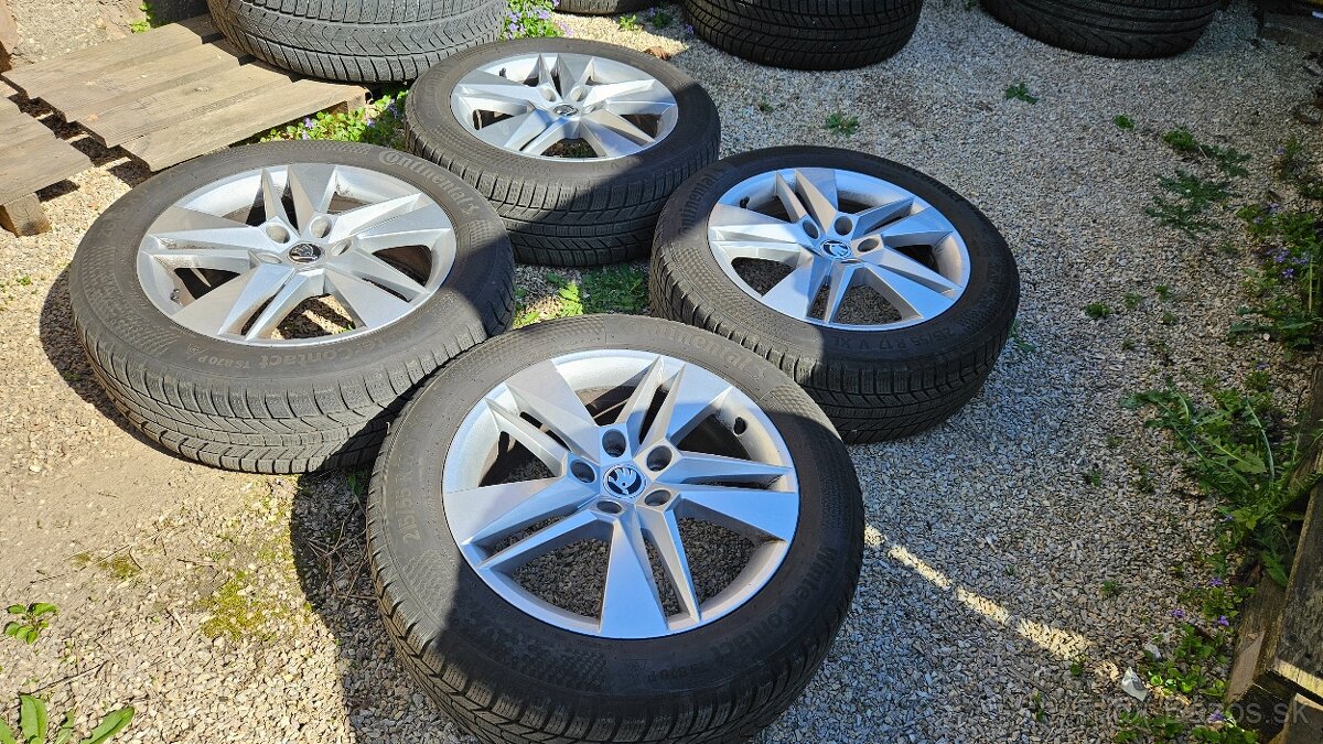 ❗️PREDAM SADU KOLIES 5×112 R17 PNEU 215/55 R17 VW,SUPERB❗️