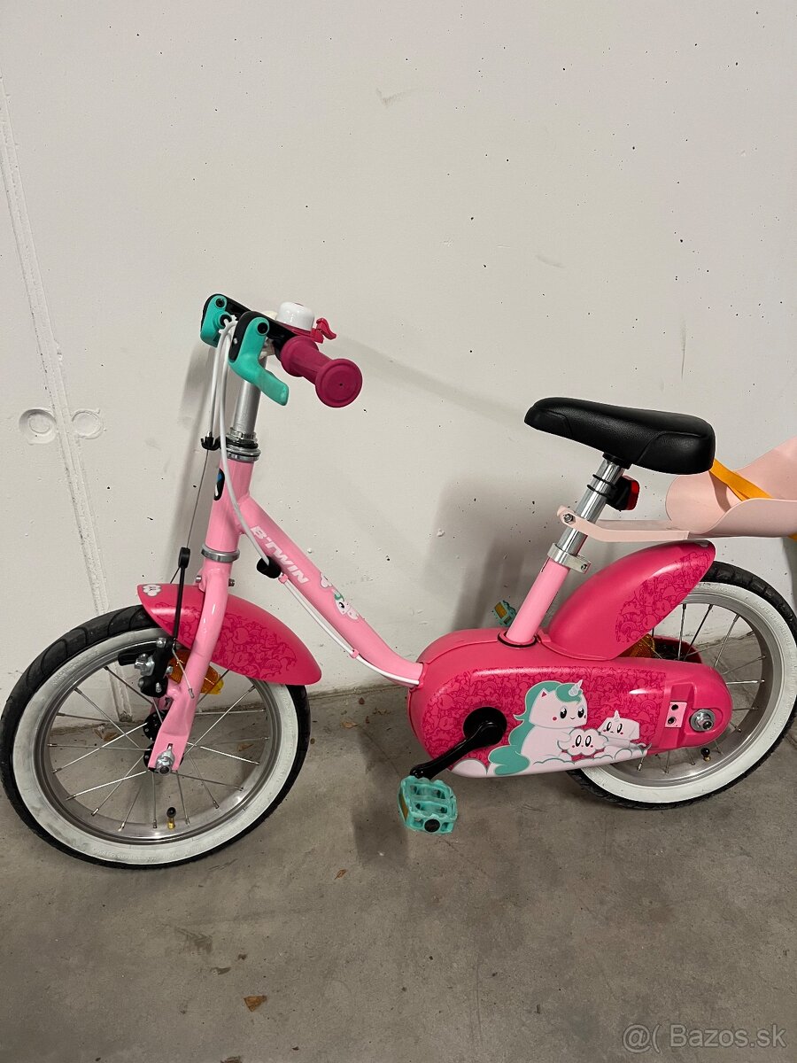 Dievcensky bicykel Btwin 14 unicorn