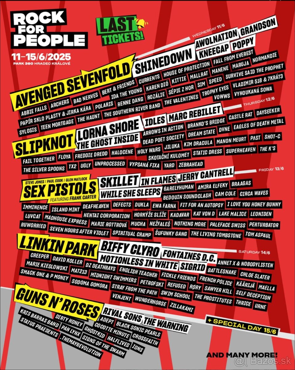 Rock for People 2025 - 5 dni + camp