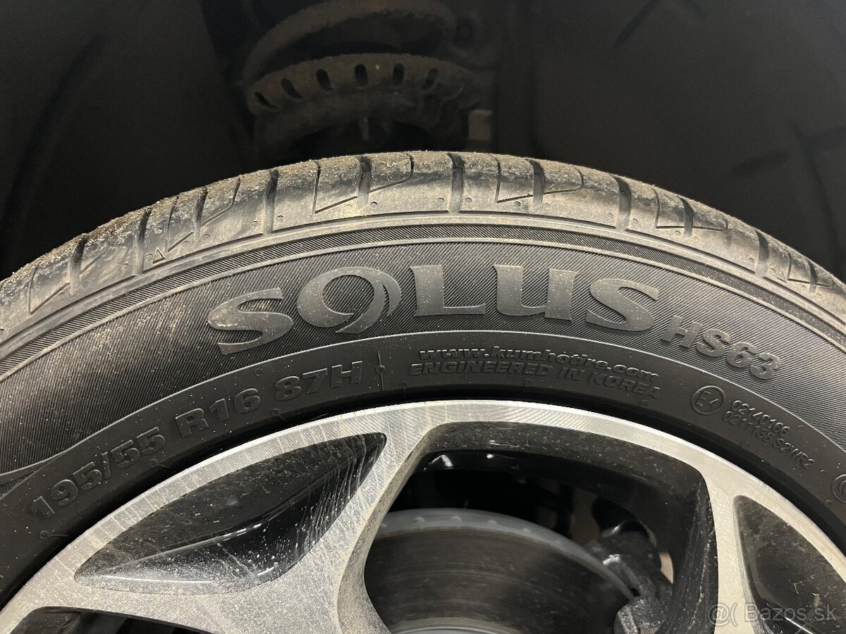 Predám letné pneumatiky 195/55/R16 Kumho Solus