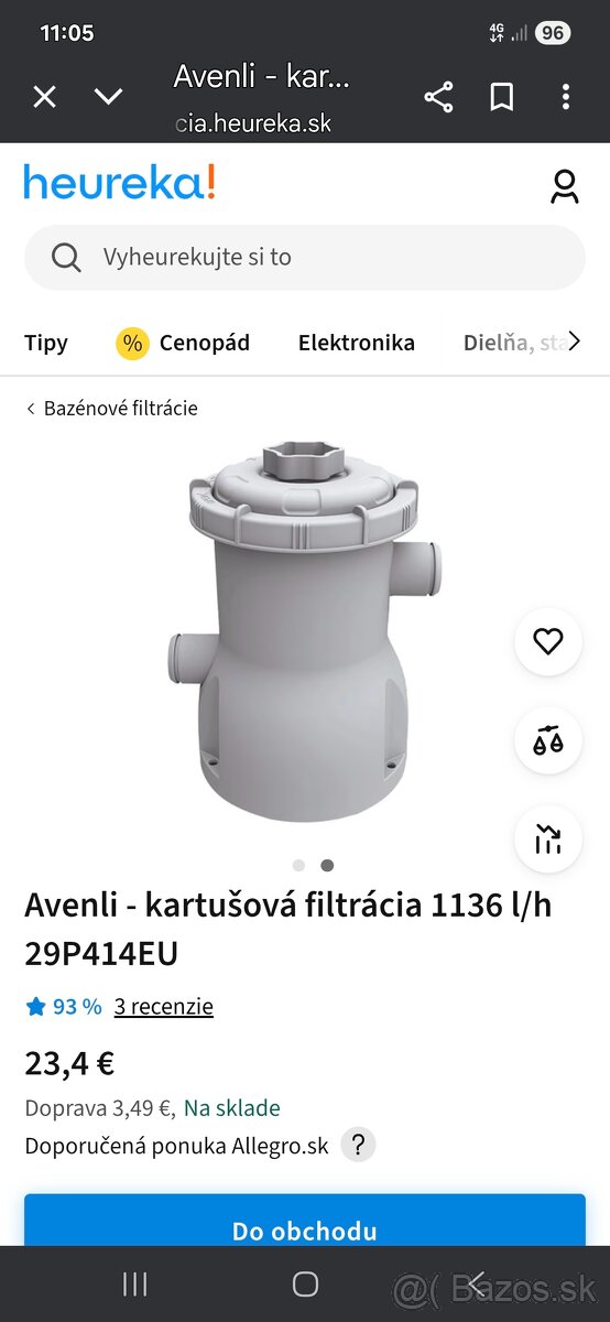 Predám Kartušovú filtráciu