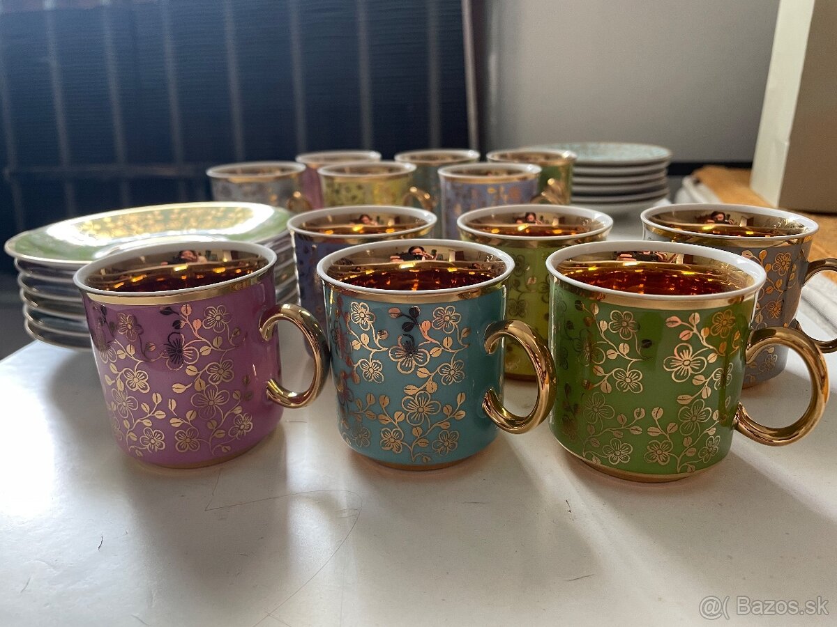 Porcelánová súprava, espresso šálky JOSEFINA Loučky 2sady