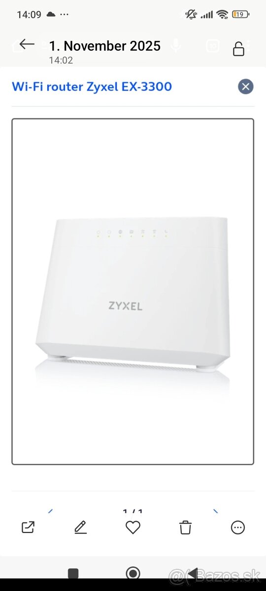 Router wifi Zyxel EX-3300