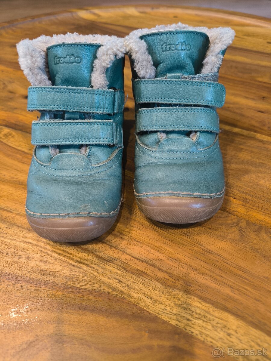 Barefoot Froddo zimné kožené topánky 26