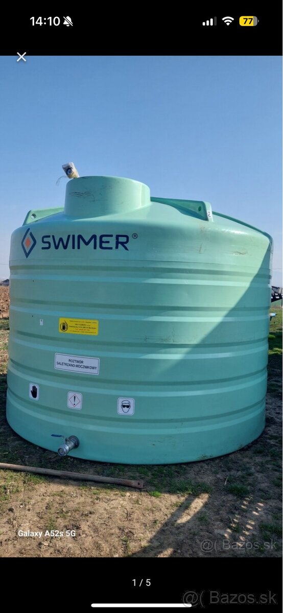 Nádrž na Dam tekuté hnojivo