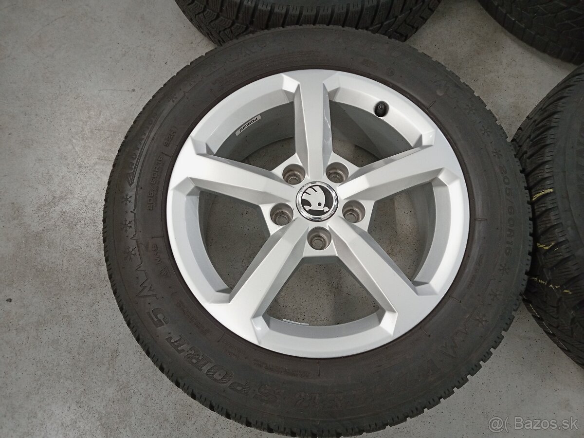 4ks zimne ALU 5x112 R16 6,5J ET43 SKODA OCTAVIA 4