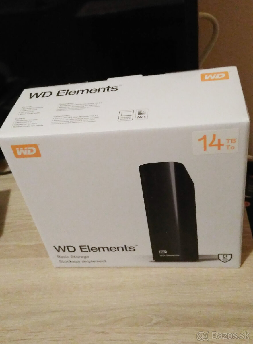 Externý disk WD Elements Desktop 14 TB - NOVÝ