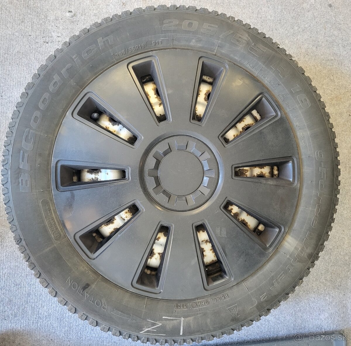 Plechové disky 5x114.3 so zimnými pneumatikami