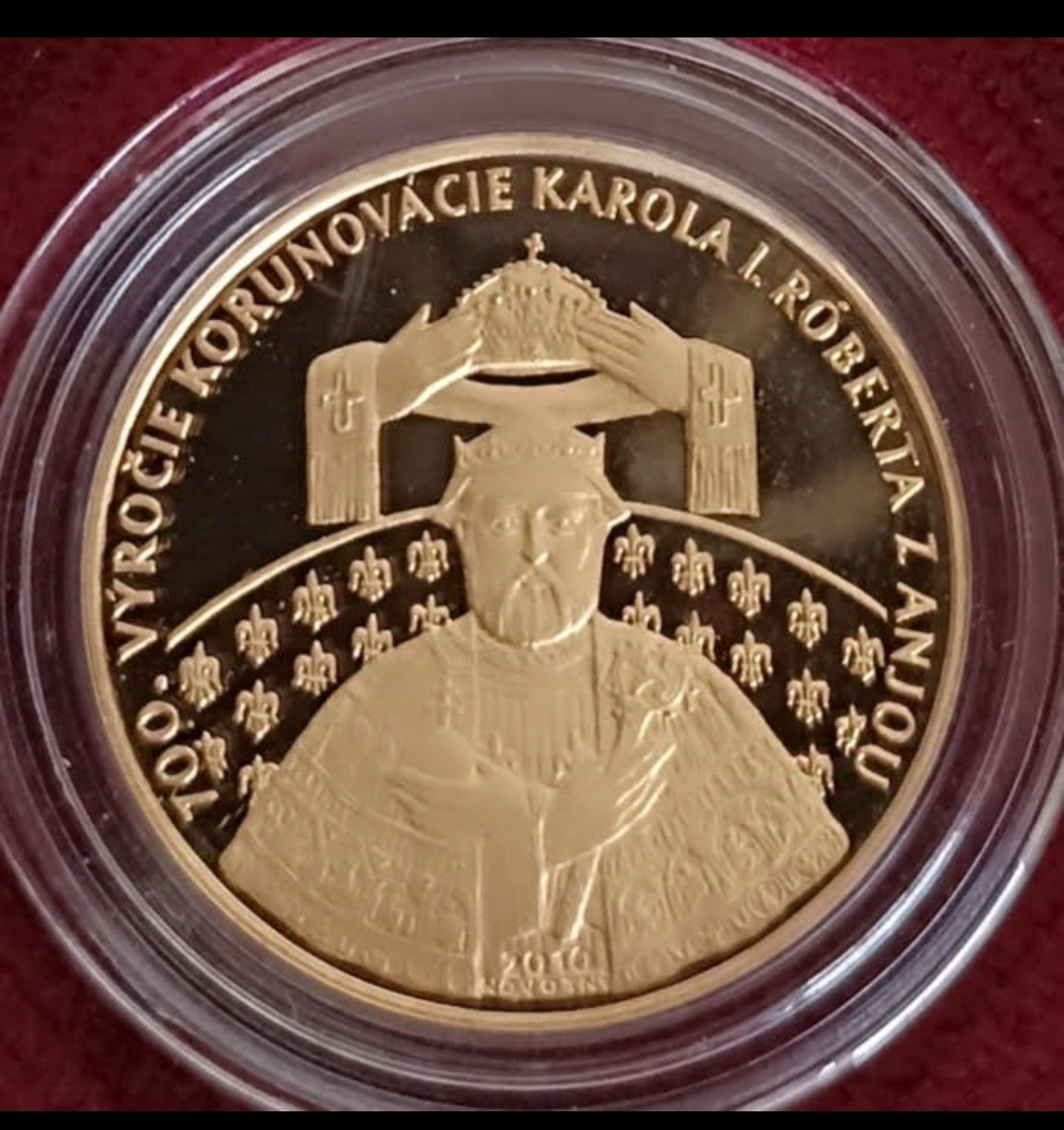 Zlatá medaila 700. výročie korunovácie Karola Róberta
