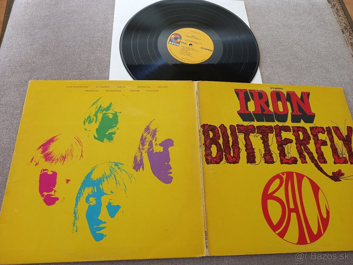 IRON BUTTERFLY „Ball“ /ATCO 1969/velmi vzacny hard rock, p