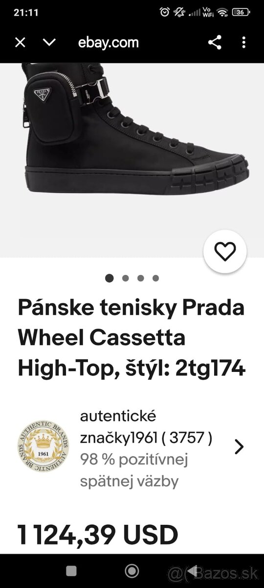 Panske tenisky prada 42