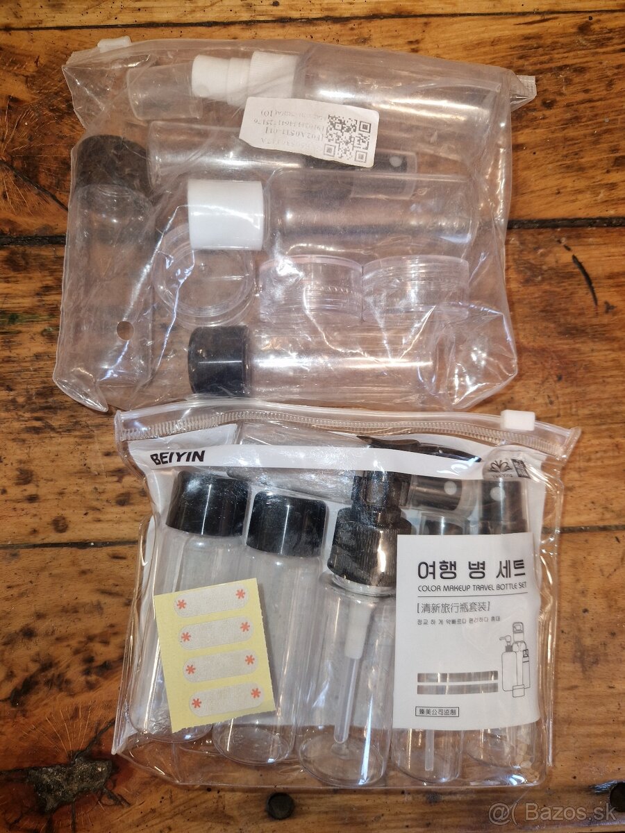 Cestovné balenia na kozmetiku do lietadla