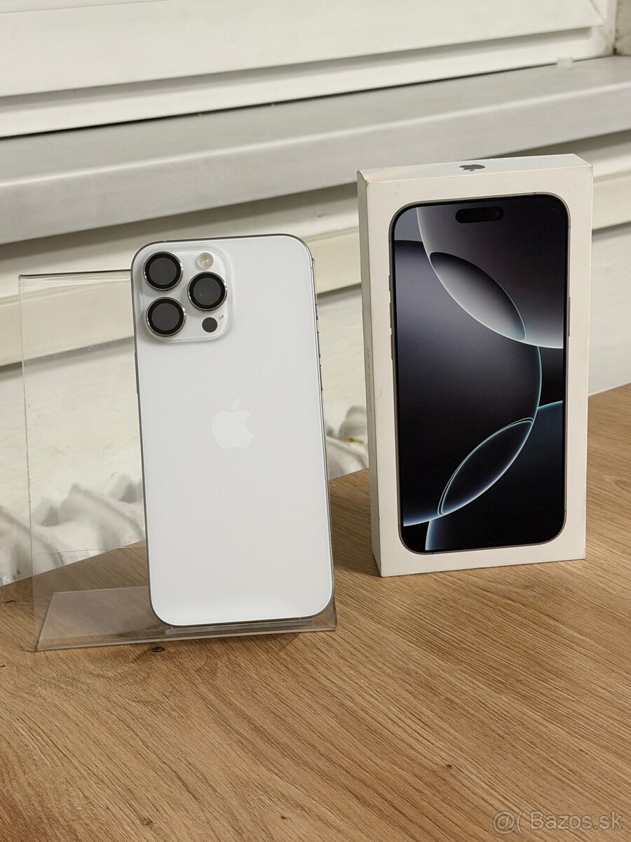 Dobrý deň Ponúkam na predaj iPhone 16 PRO MAX 256GB White