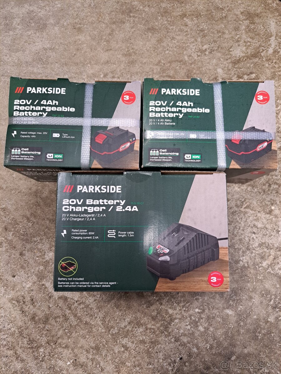 Baterka 4ah nabíjačka Parkside