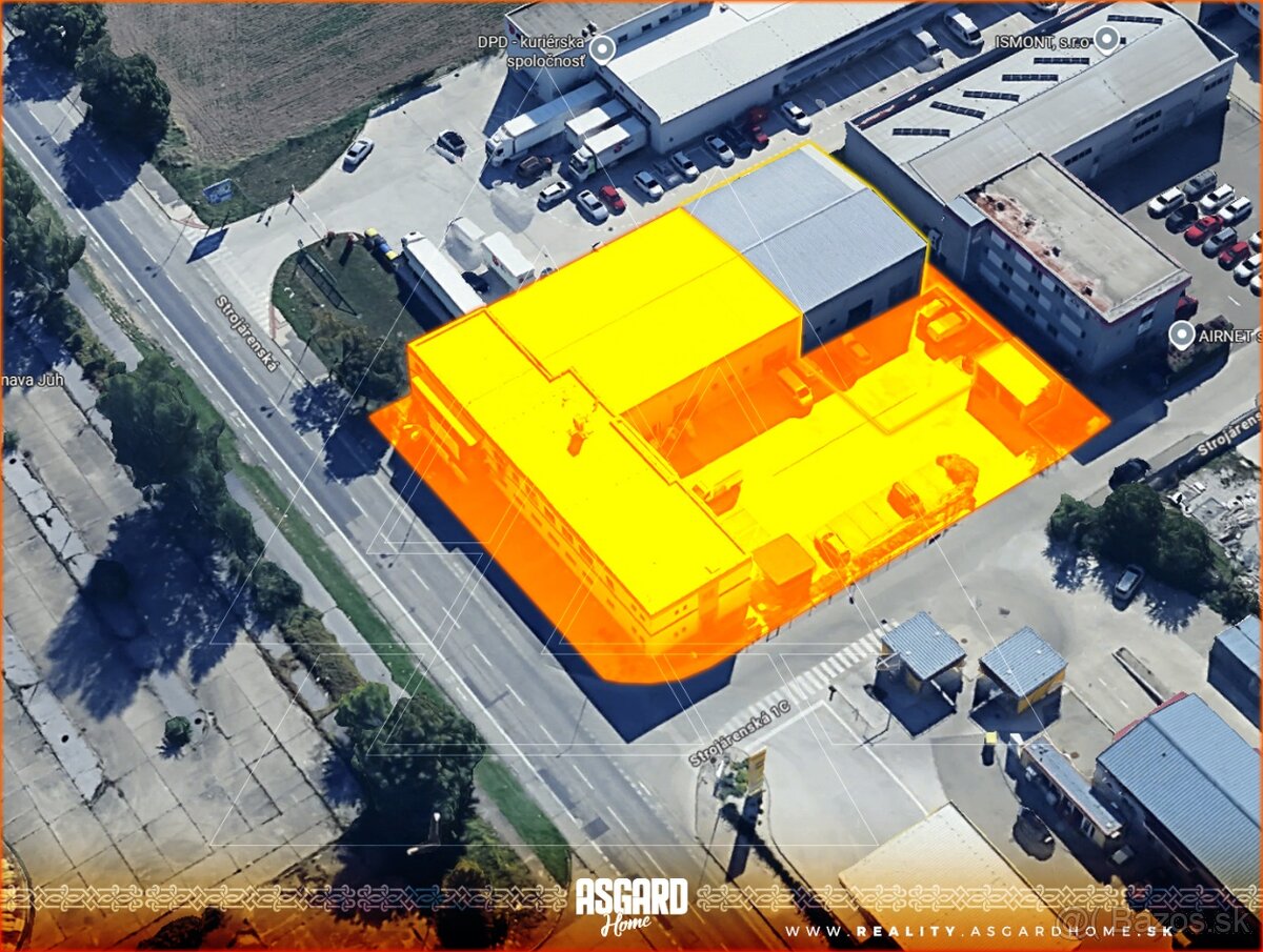 Moderný obchodno-administratívny komplex so sklad. halami