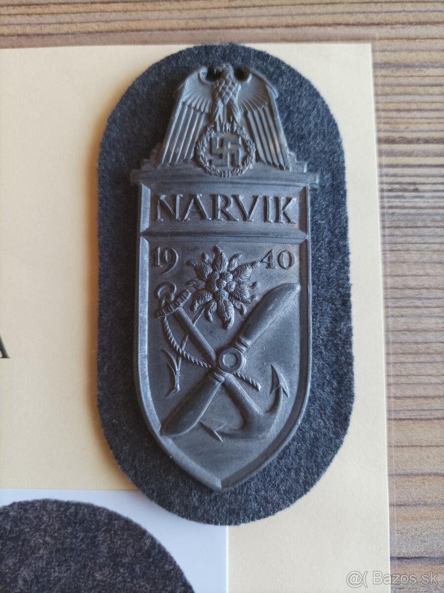 Štít Narvik Luftwaffe NARVIKSCHILD (vyznamenanie)