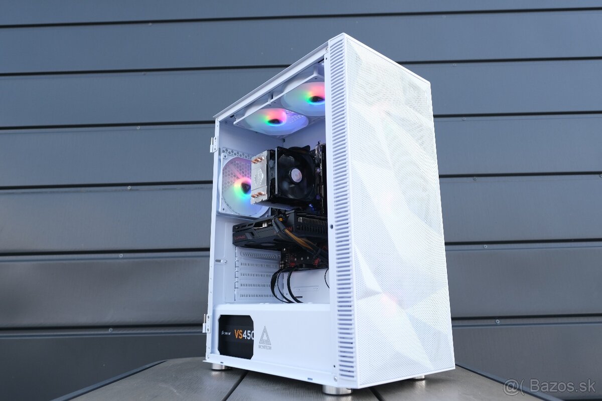 Herný PC, i5 7400, RX 6600, 16GB RAM, SSD+HDD, 12m