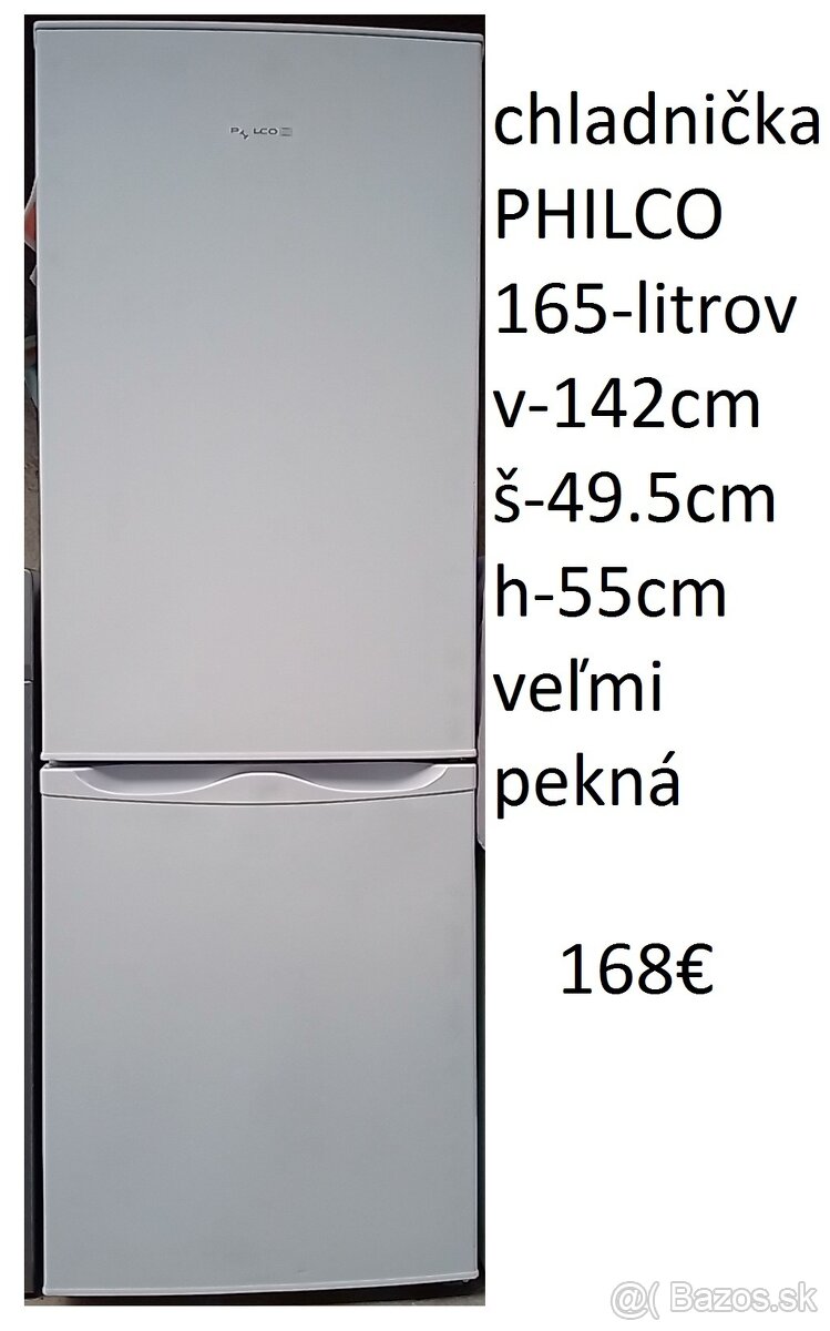 predám chladničku nerez aj bielu