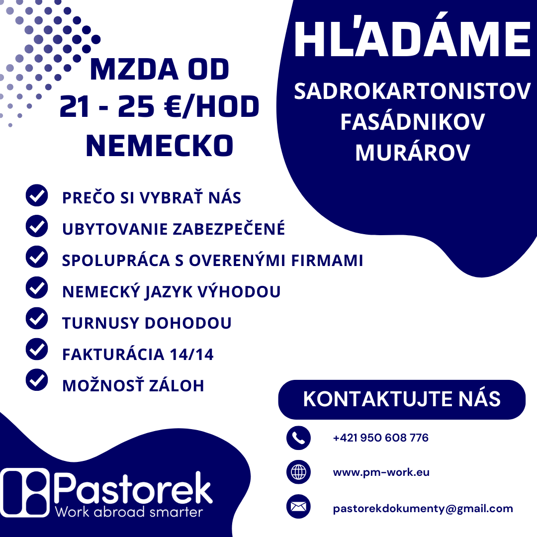 MURÁR / TESÁR / STRECHÁR / FASÁDNIK / SADROKARTON - NEMECKO