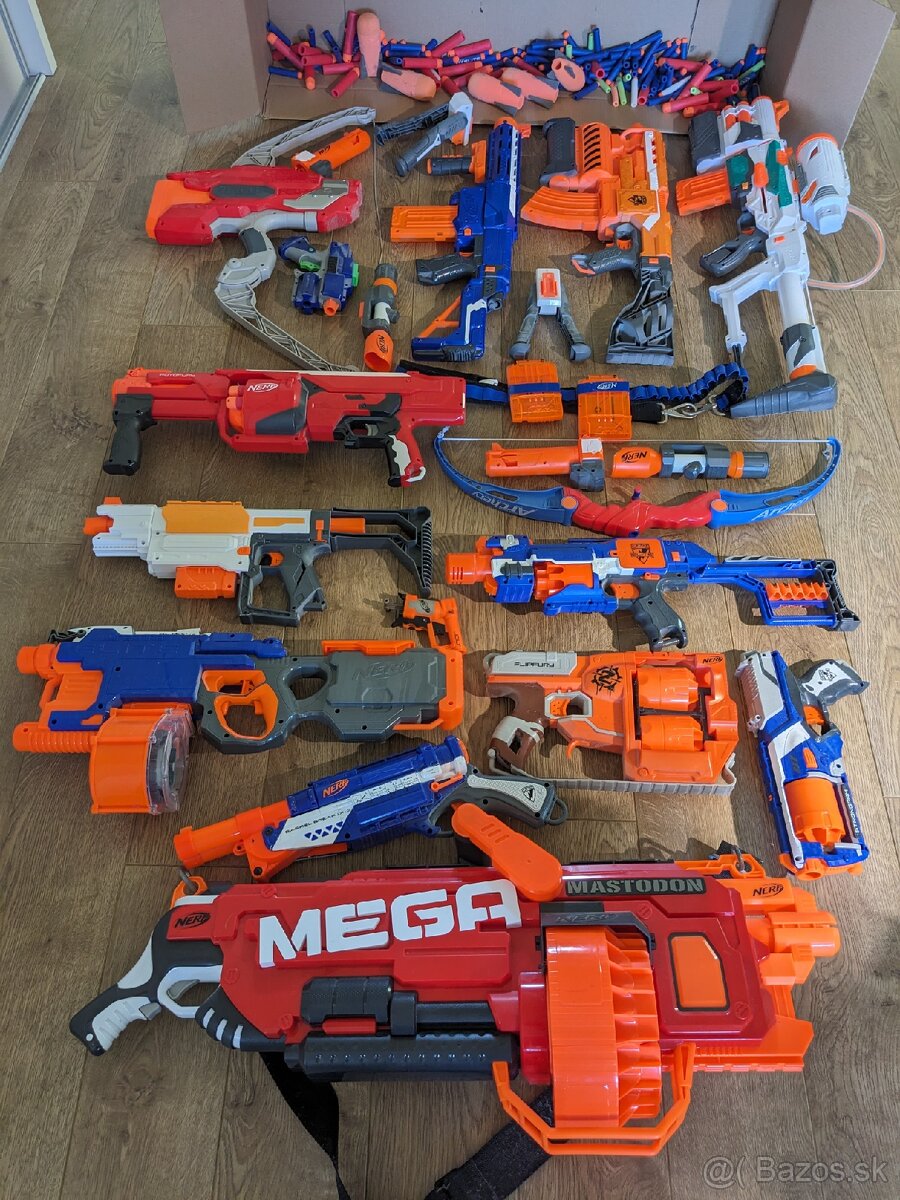 Mega zbierka NERF zbraní