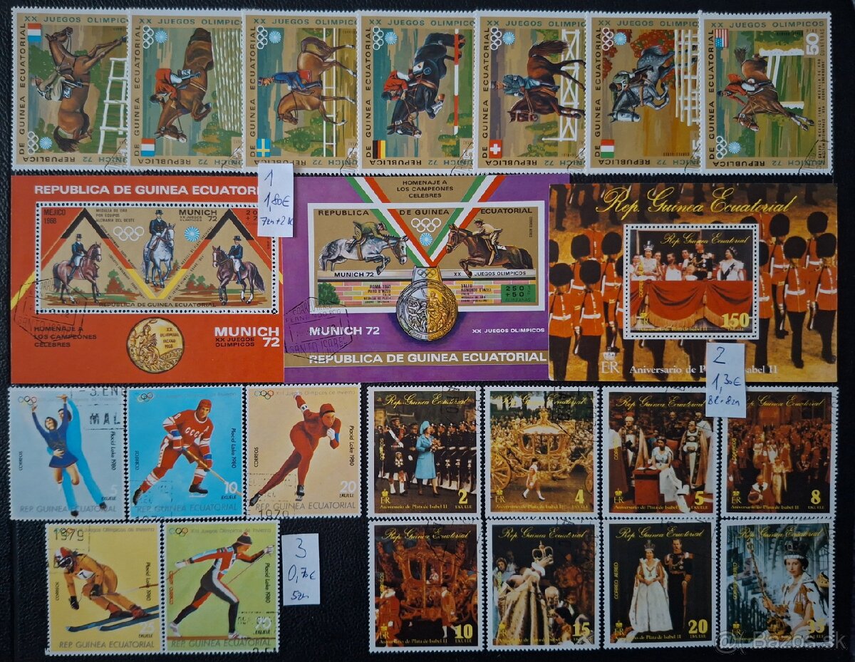 Postove znamky Mix 7 (66poloziek)