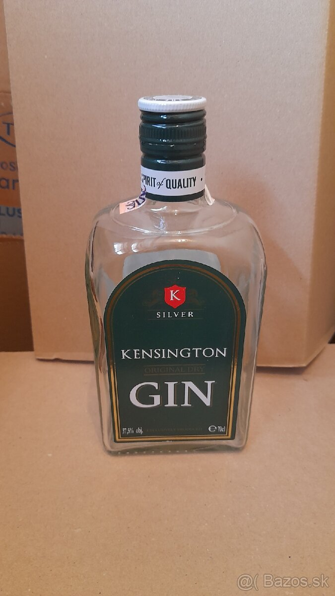 Prazdne hranate flase od GIN Kensington
