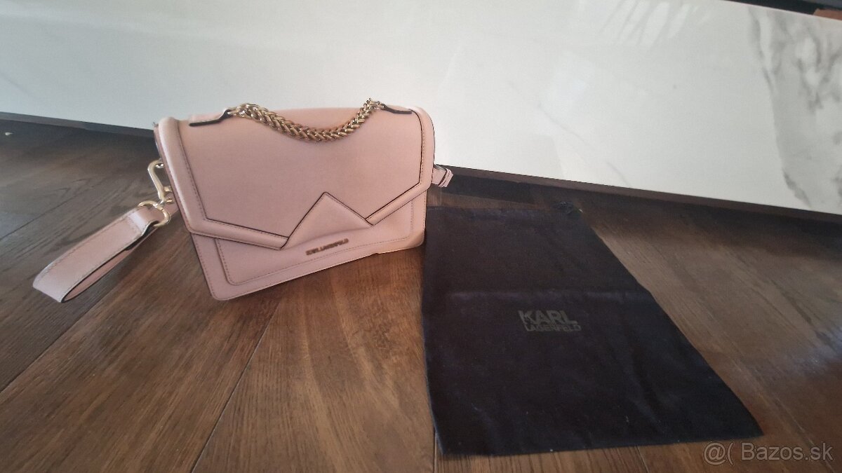 Kožená originál kabelka Karl Lagerfeld