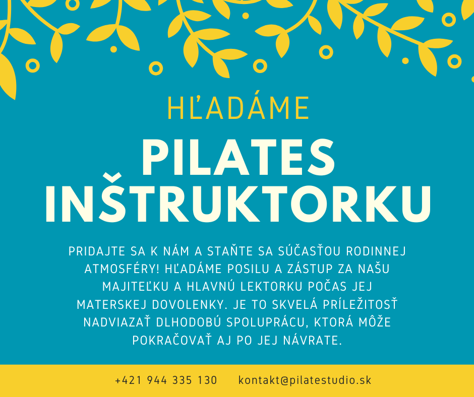 INŠTRUKTORKA PILATES