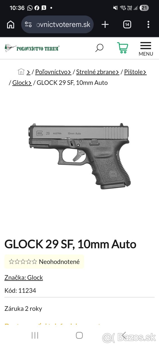Kupim Glock g29