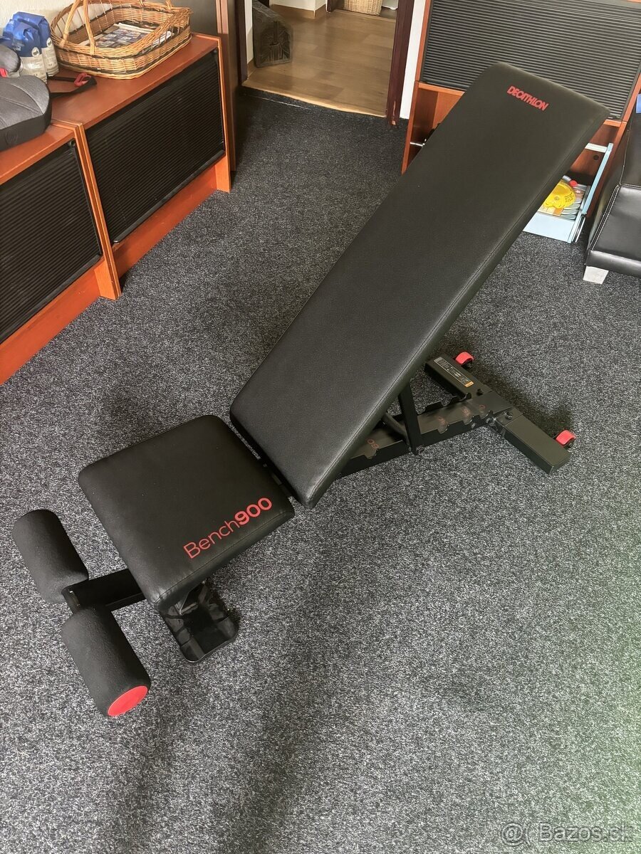 Polohovateľná lavička aj na brucho BENCH 900/DECATHLON- NOVÁ