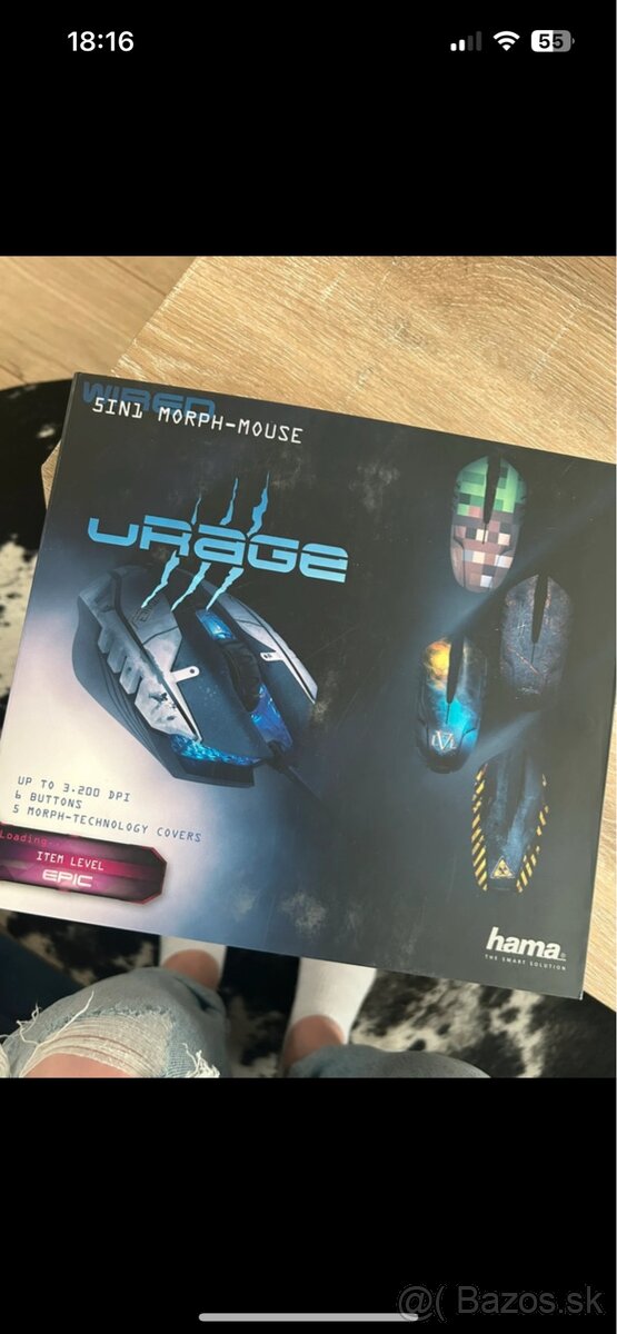Herná myš Hama uRage Morph + 5 vymeniteľných krytov