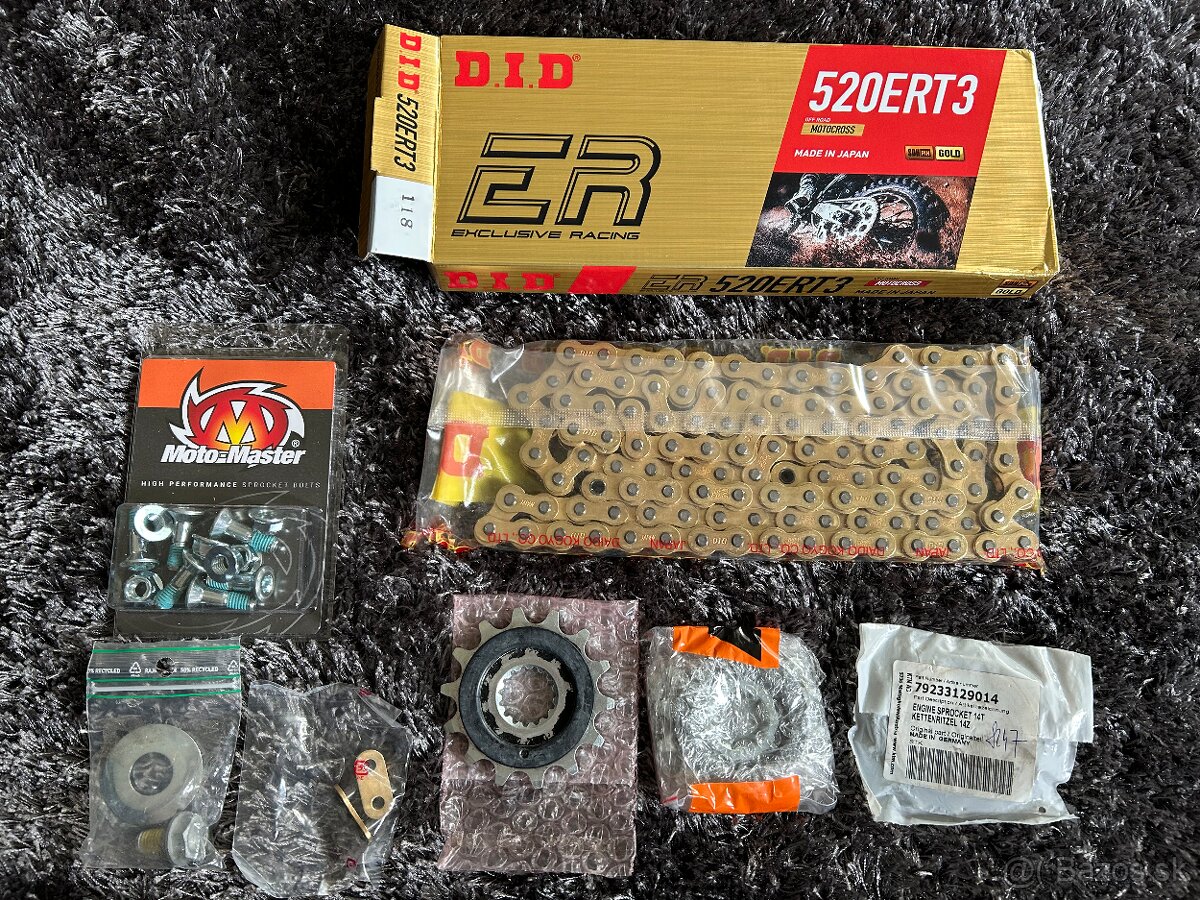 Ktm exc/ sx retaz, 3x vyv. koliesko, set