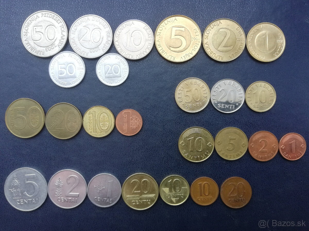 mince Slovinsko,Estonsko,Bielorusko,Lotyšsko,Litva