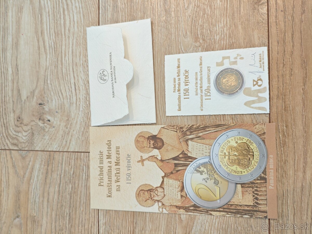 2 euro 2013 Slovensko cc.PROOF Konštantín a Metod