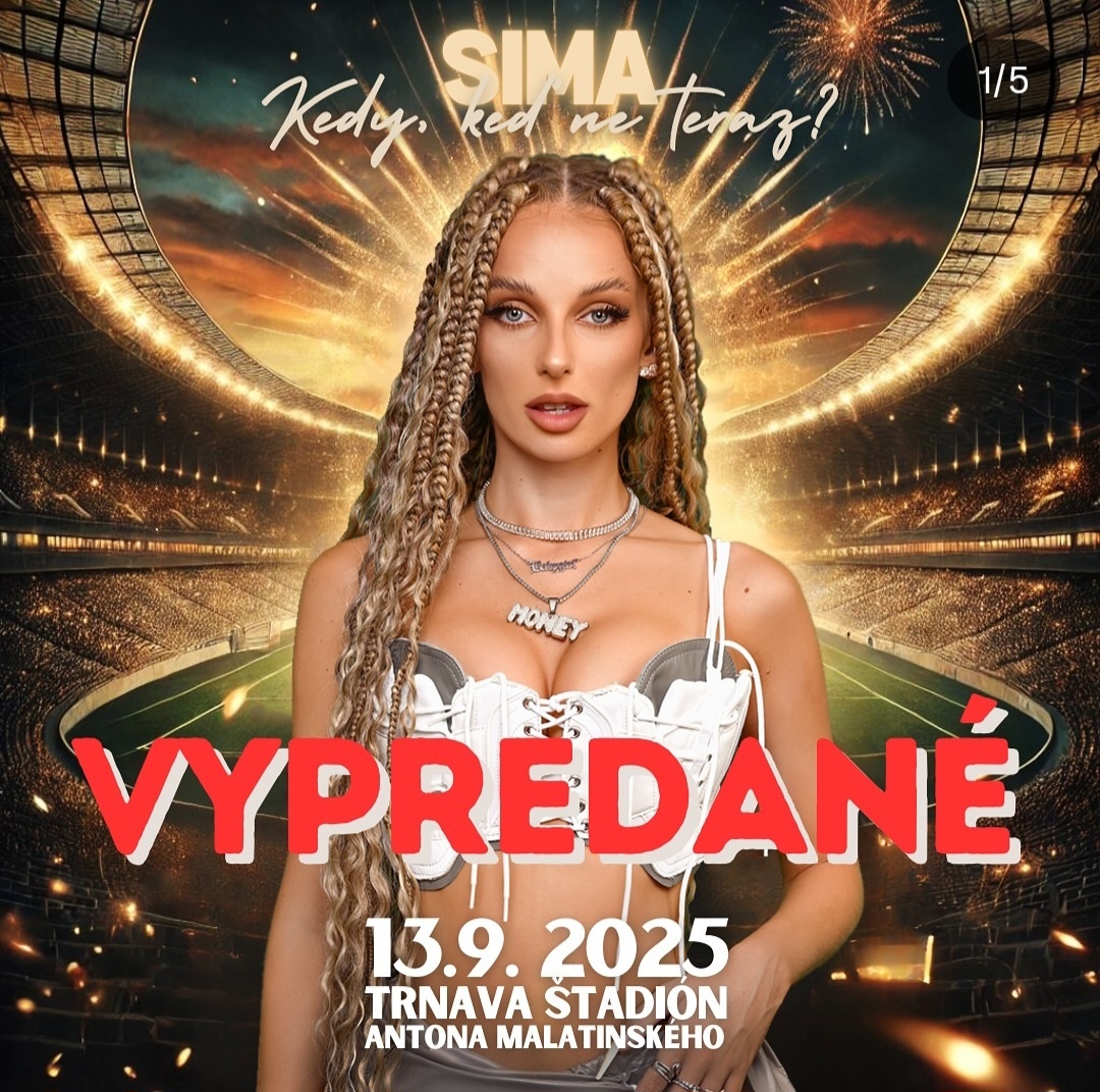 Predaj 2 lístkov na koncert SIMA