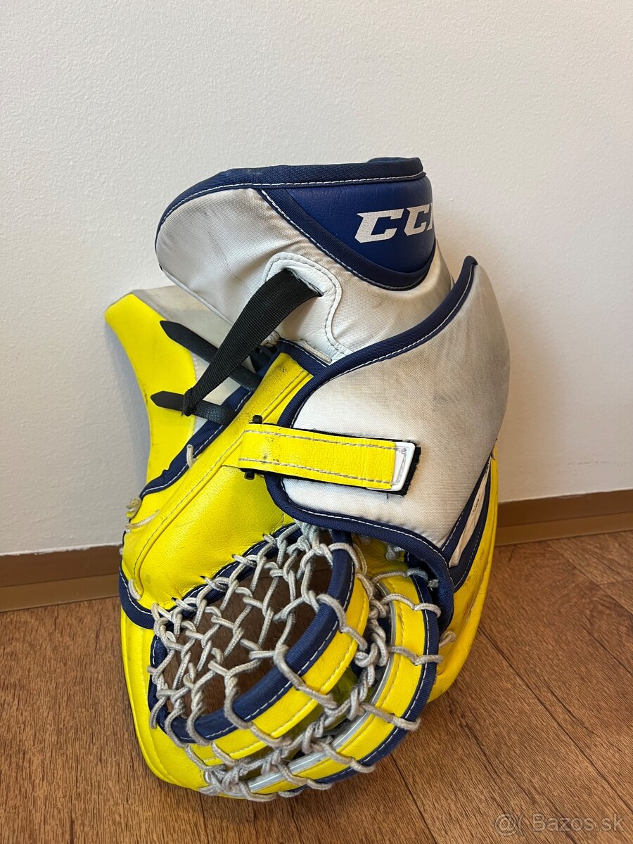 Lapačka CCM Axis žlto-modrá