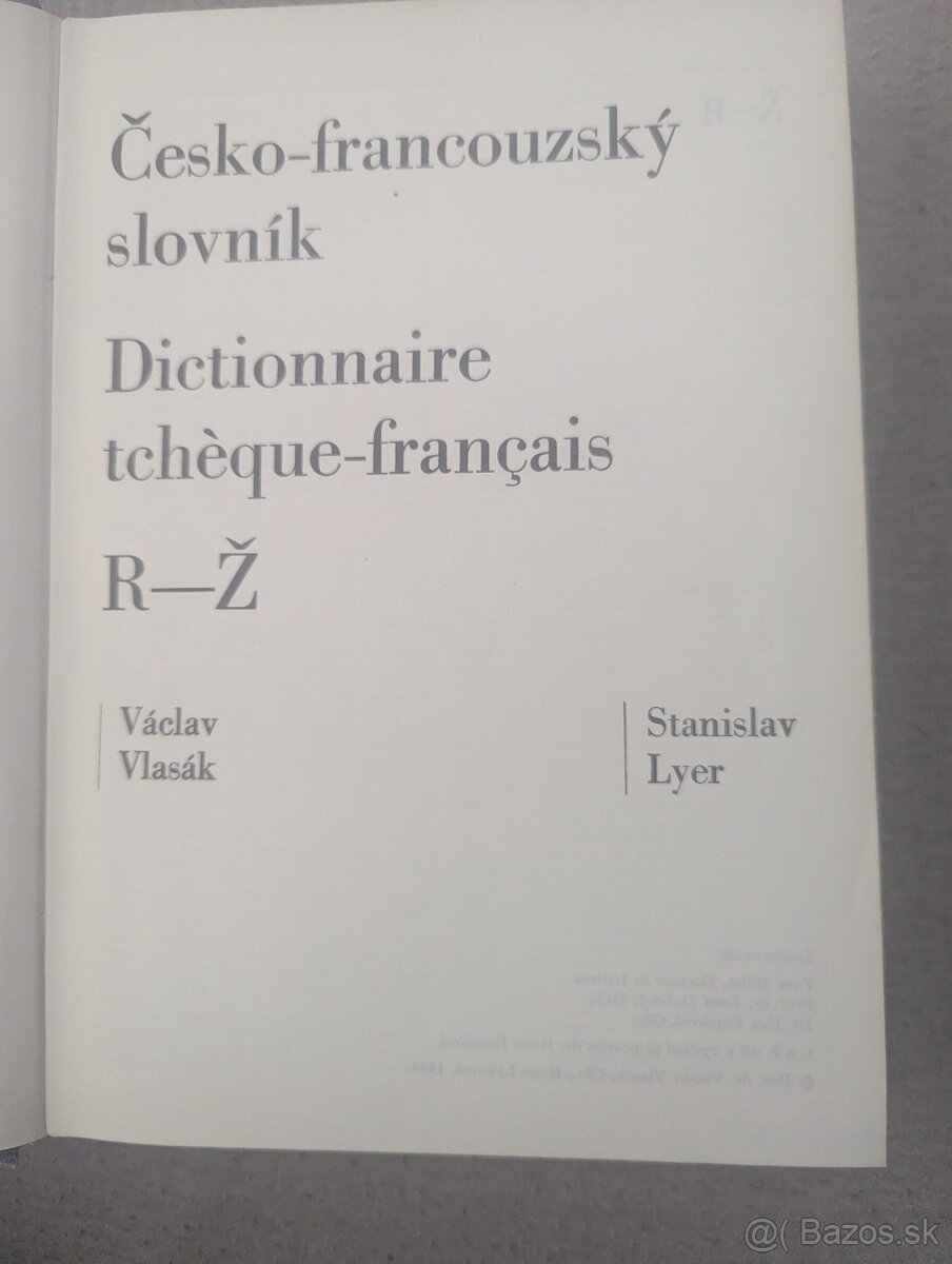 Fracuzsko- český slovnik
