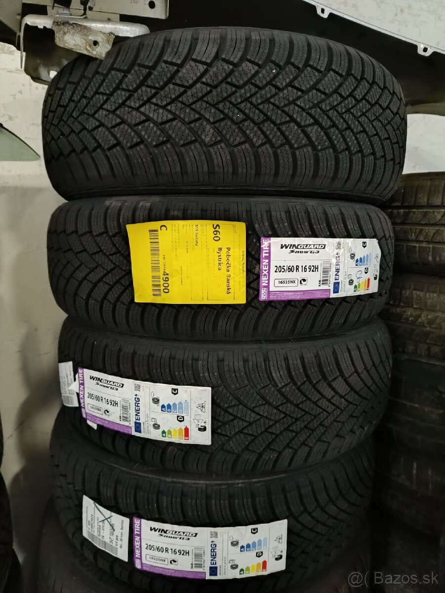 Nové zimné pneumatiky Nexen 205/60R16