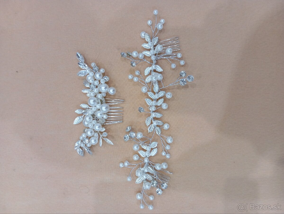 Doplnky do vlasov pre nevestu viac druhov