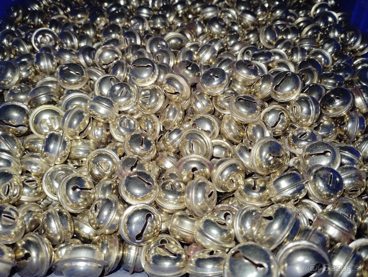 Kovové rolničky pre vianočnú tvorbu