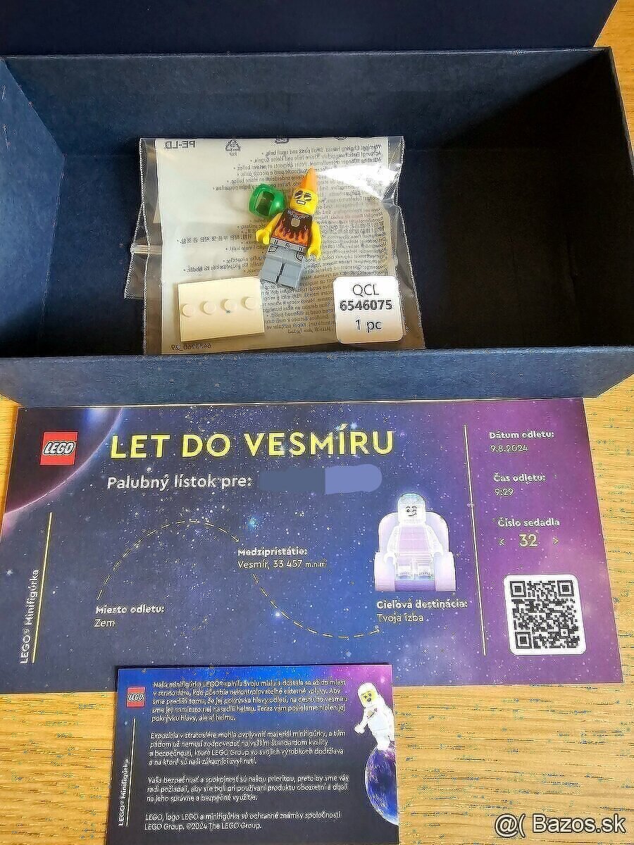 LEGO minifigúrka z Letu do vesmíru - exkluzívny kus