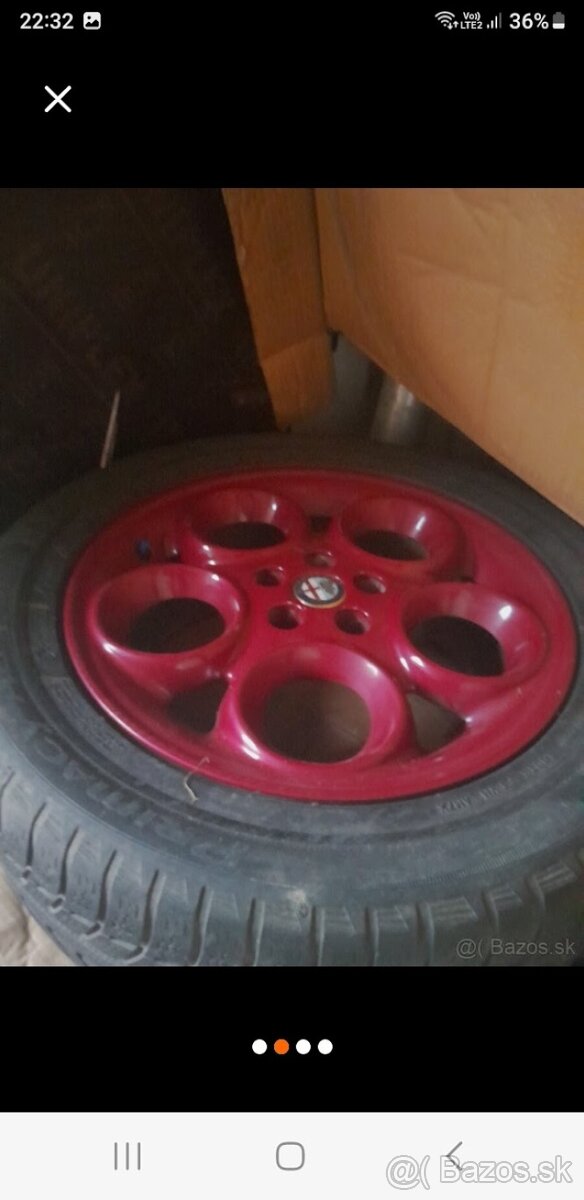 DISKY ORIGINÁL ALFA ROMEO SPIDER R16 5X98 2SADY AJ R18 5X98