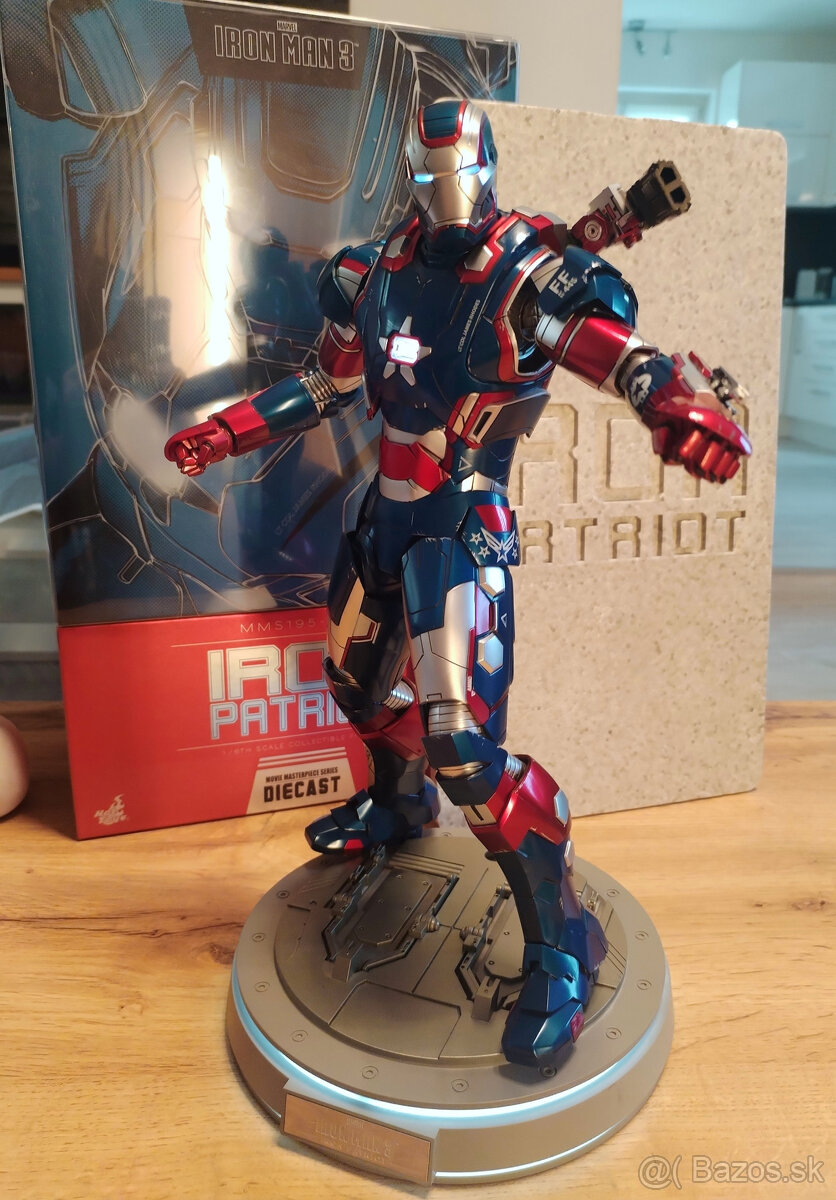 Iron man - Iron Patriot Hot toys 1/6 Diecast MMS195D01