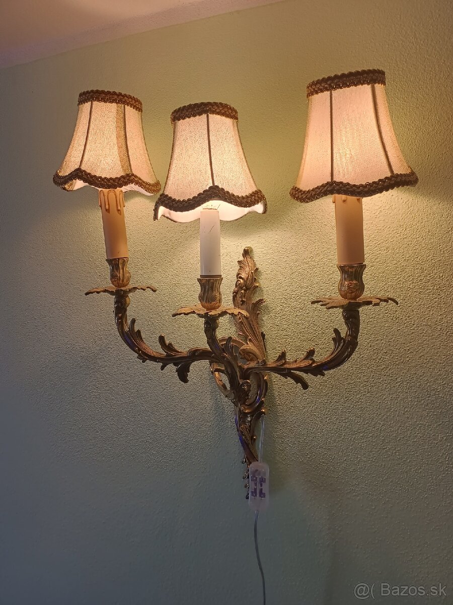 Nádherná francúzka starožitná lampa