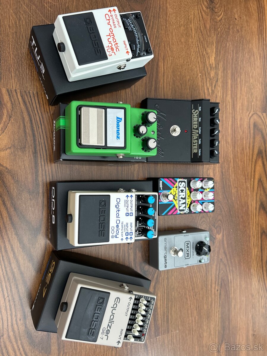 Predám pedalboard a git. efekty 50€ kus