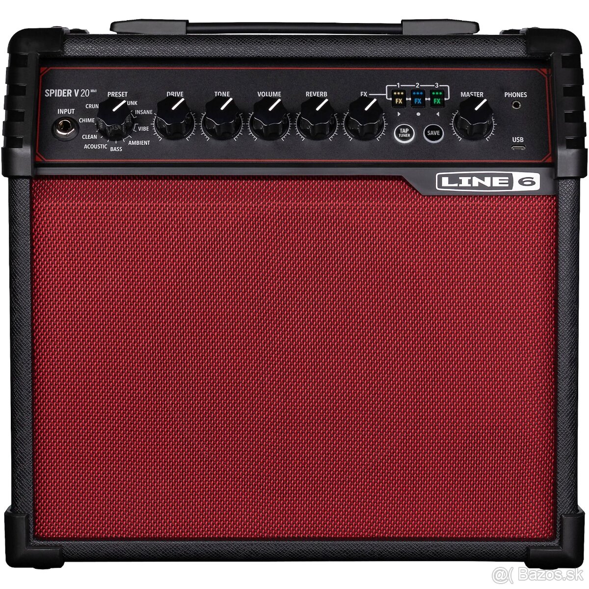 Predam Gitarove kombo Line6 Spider V20 Mk II Red edition