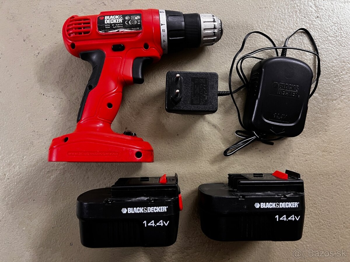 Black & Decker akumulátorový skrutkovač EPC14 ABK