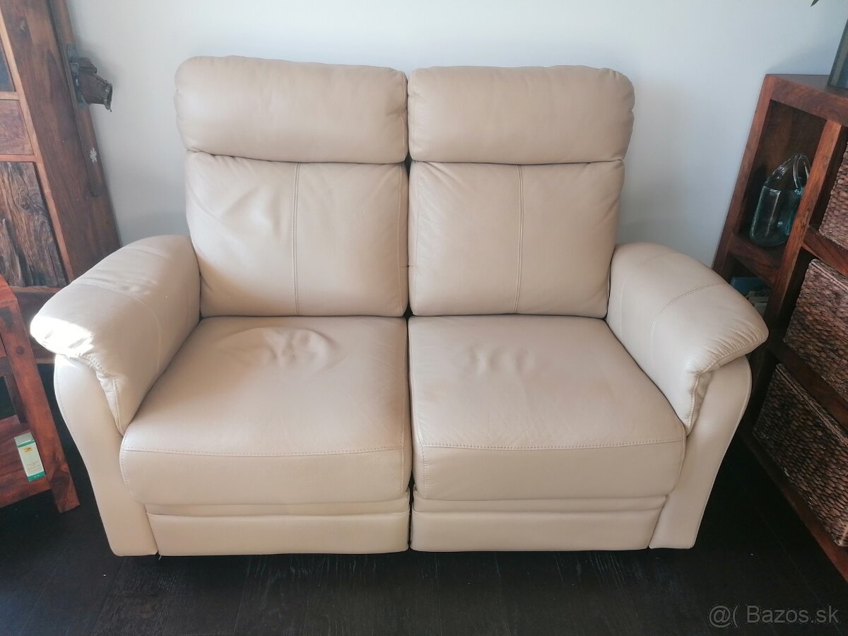 Dvojsed kožená sofa
