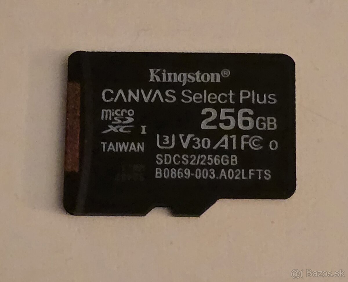 Kingston Canvas Select Plus micro SDXC 256GB Class 10 UHS-I